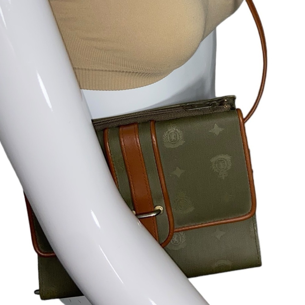 Jackson Green Brown Small Faux Leather Purse Crossbody